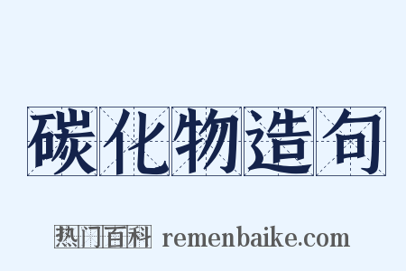 碳化物造句是什么意思的图片